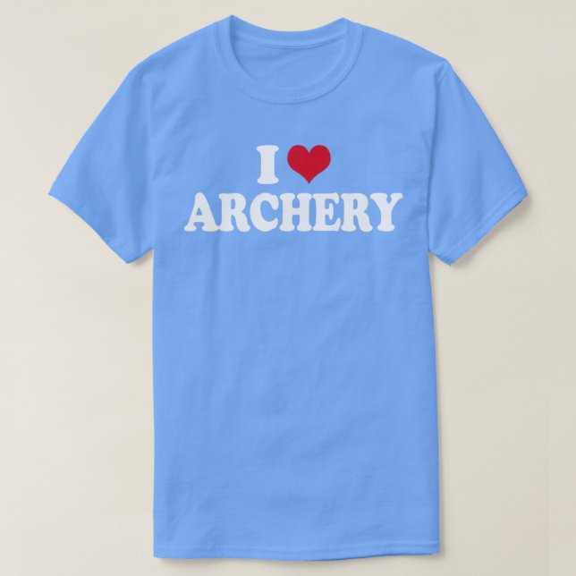 Camiseta Archer I Love Archery Bow and Arrow (Diseño del anverso)
