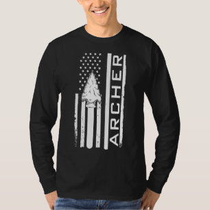 Camiseta Archer Love with American Flag
