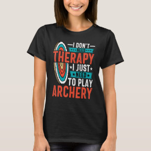 Camiseta Archer, necesito jugar a la flecha de tiro con arc