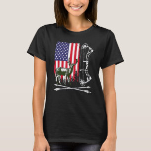 Camiseta Archer Patriotic Hunting Bandera Estadounidense De