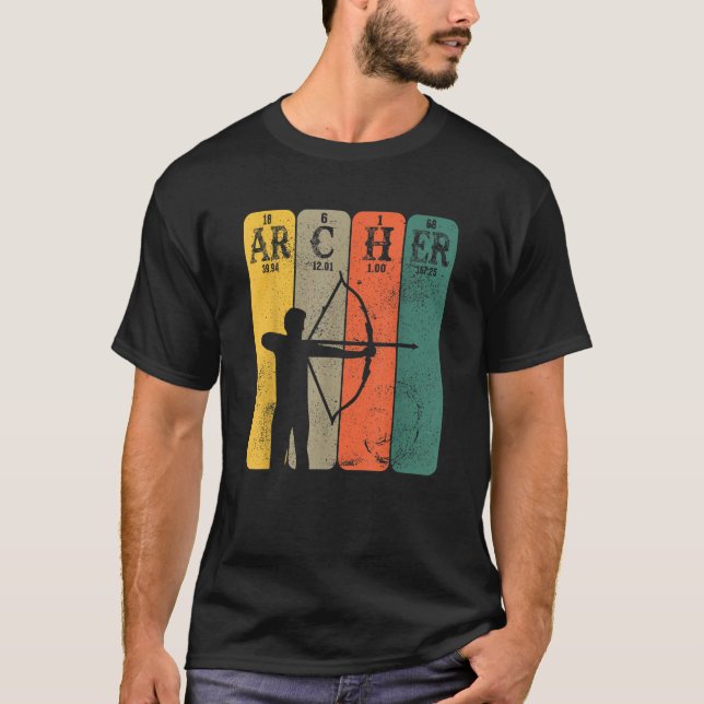 Camiseta Archer Periodic Table Elements Bow Hunting Archery (Anverso)