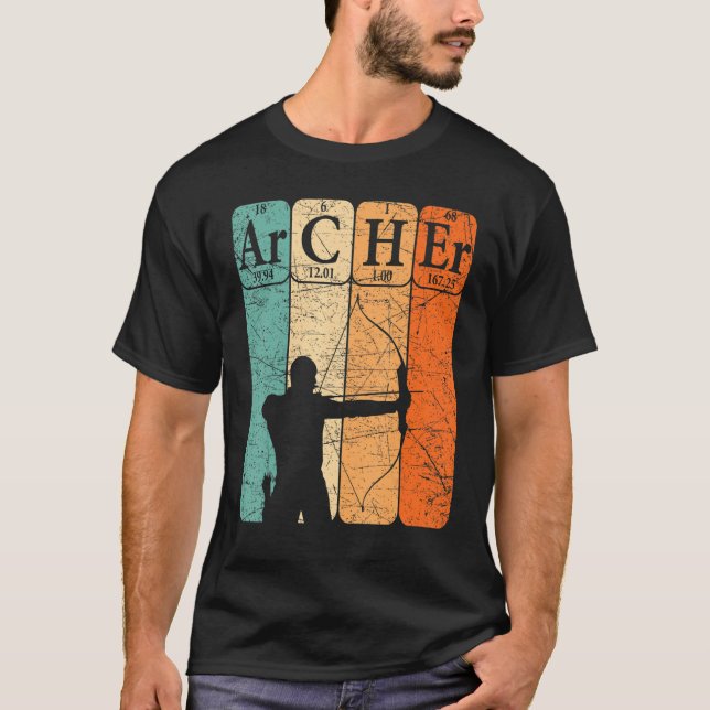 Camiseta Archer Periodic Table Elements Bow Hunting Archery (Anverso)