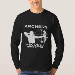 Camiseta Archer Score A Menudo dobla la caza