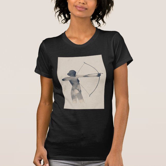 Camiseta Archeress Watercolor Silhouette (Anverso)