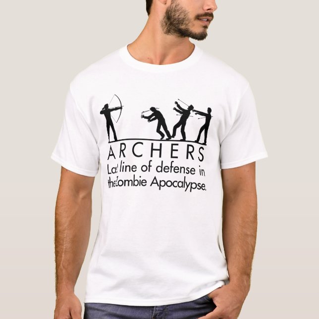Camiseta Archers CONTRA zombis (Anverso)