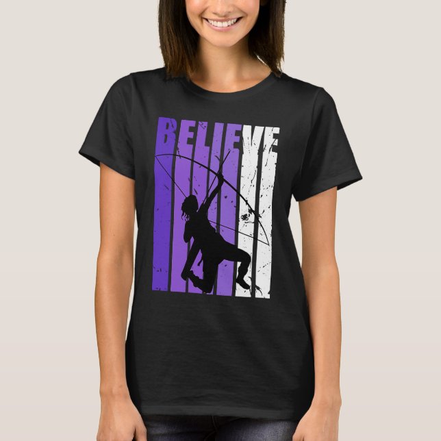 Camiseta Archery Archer Believe Silhouette Colorful Purple (Anverso)