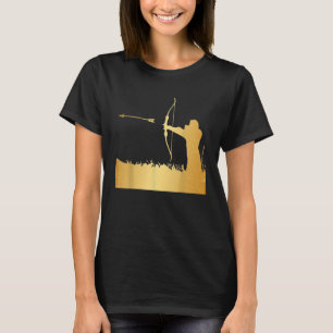 Camiseta Archery Archer Bow Arrow Gold Funny Fiesta