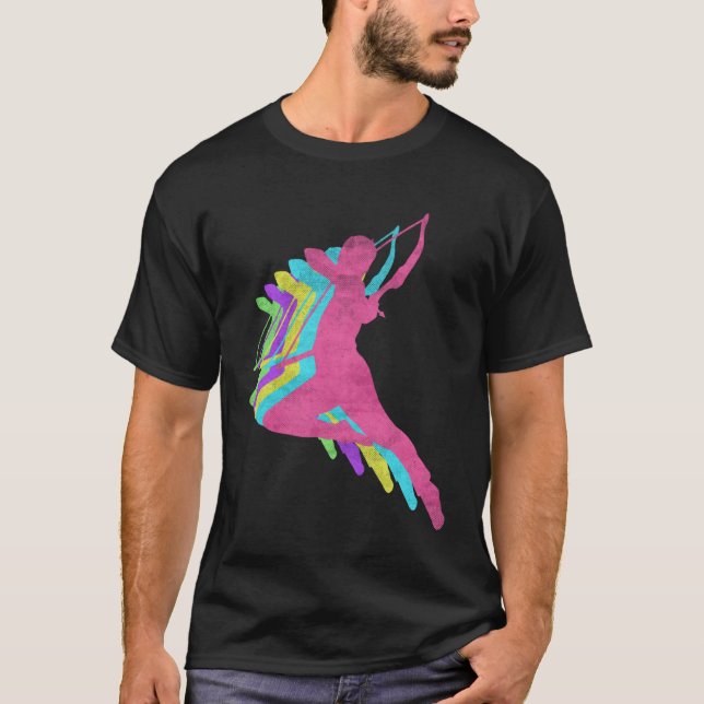 Camiseta Archery Bow and Arrow 80s Colors 1980s (Anverso)