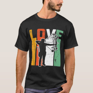 Camiseta Archery Bow Sport Vintage Retro Love Arts Archerie