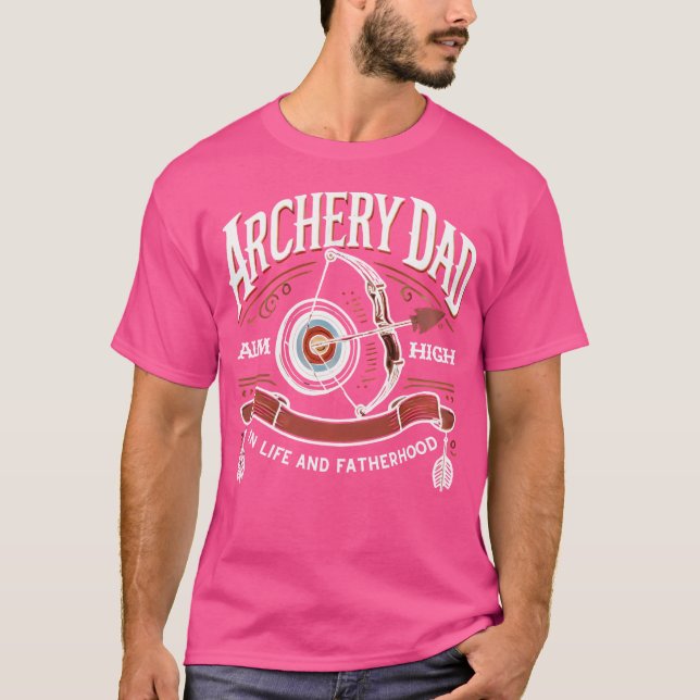 Camiseta Archery Dad Apunta A Alta Hermandad Y Flechas (Anverso)