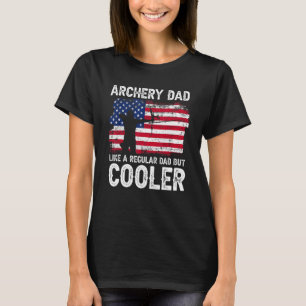 Camiseta Archery Dad gusta de la bandera norteamericana imp