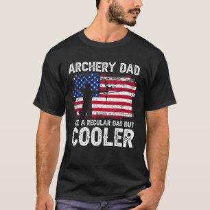 Camiseta Archery Dad Like Regular Cooler American Flag 4th 