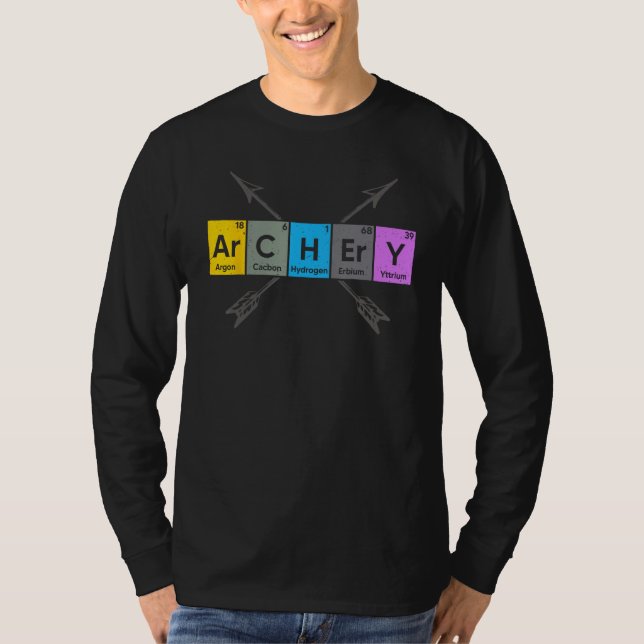 Camiseta Archery I Periodic Elements Nerd Archery Arrows De (Anverso)