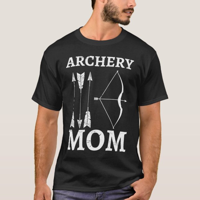 Camiseta Archery Mom Archer Bow Arrow Mother's Day Sports   (Anverso)