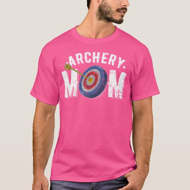 Camiseta Archery Mom Bow Arrow Disparando a mujeres cazador (Anverso)