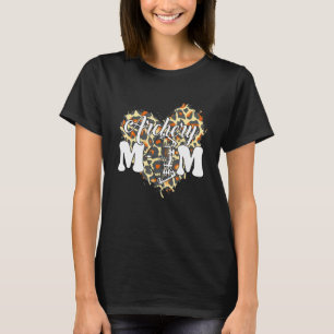 Camiseta Archery Mom Leopard Heart Game Day Cheer Mom Mothe