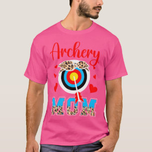 Camiseta Archery Mom Leopard Mom De Una Madre Arquera Arche