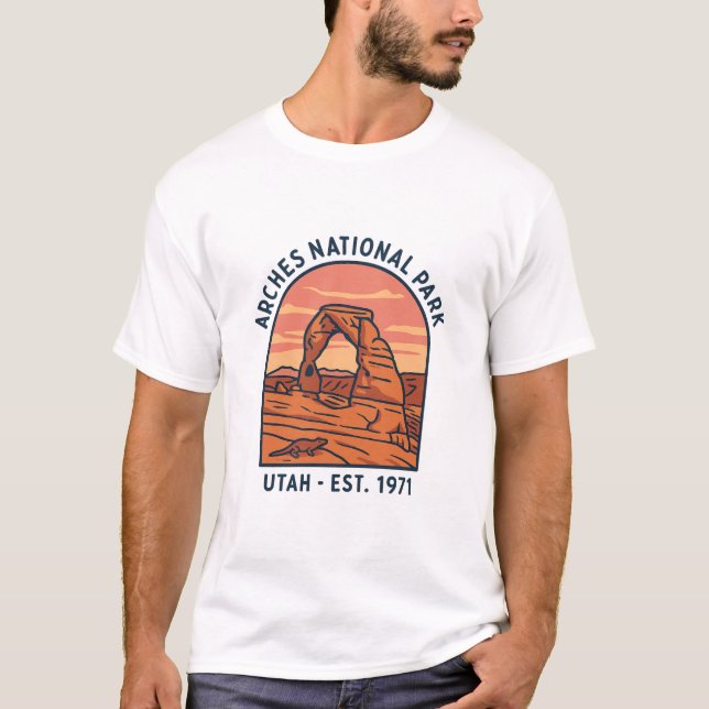 Camiseta Arches Delicate Arch Vintage Utah Desert Park (Anverso)
