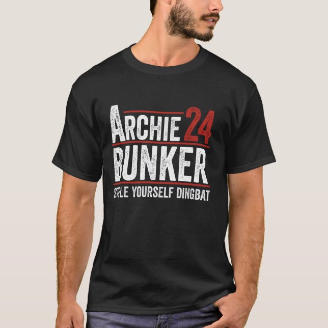 Camiseta Archie Bunker 24 Para Presidente 2024 Hombres Muje (Anverso)