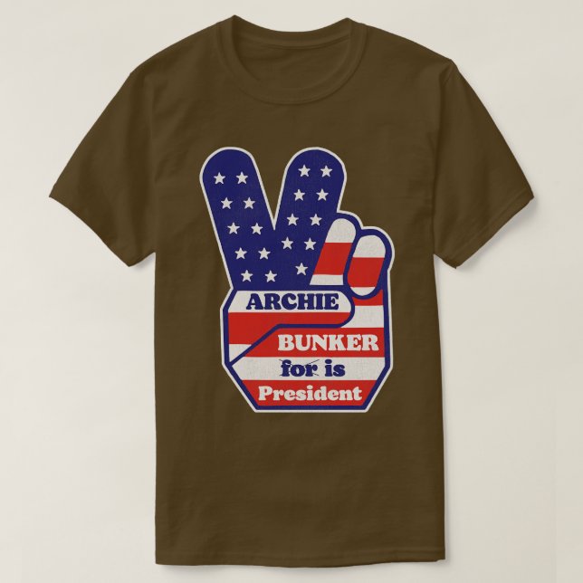 Camiseta Archie Bunker es presidente (Diseño del anverso)