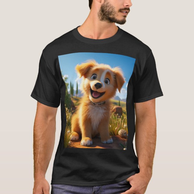 Camiseta Archie - Cachorro de recuperación de laboratorio a (Anverso)