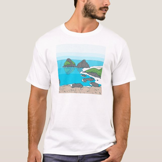 Camiseta Archipiélago de Fernando de Noronha - el Brasil (Anverso)