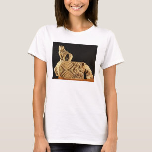 Camiseta Architrave de color de ante con el grifo, Sanchi,