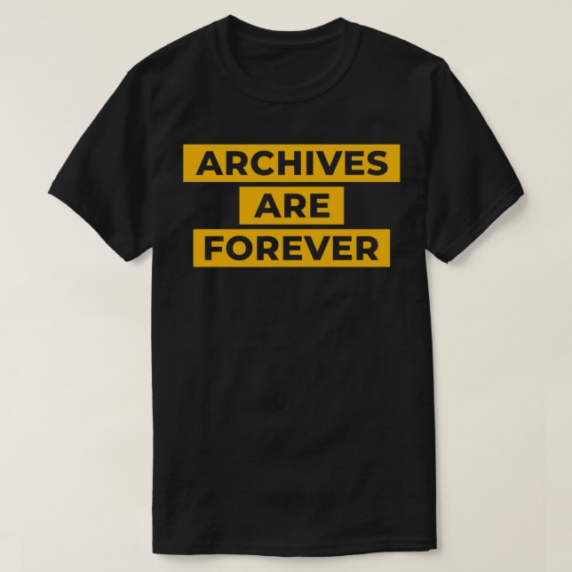 Camiseta Archivero de archivos (Diseño del anverso)