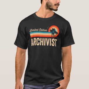 Camiseta Archivista Cumpleaños Retro Vintage Mujeres Papá
