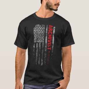 Camiseta Archivista de la bandera de los Estados Unidos de