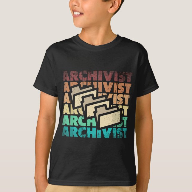 Camiseta Archivista de la Biblioteca Archivero de la Silhou (Anverso)