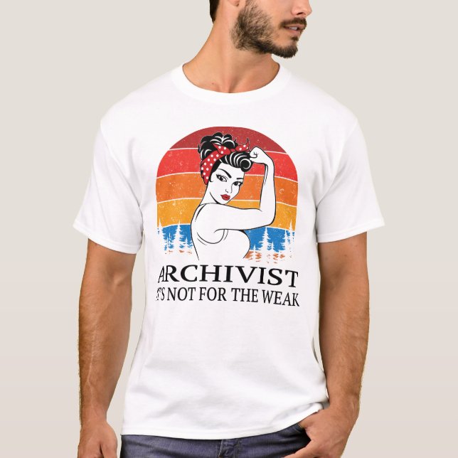 Camiseta Archivista No es para débiles (Anverso)