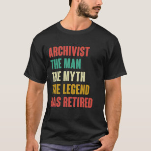 Camiseta Archivista Retirada Regalo Jubilación Jubilación R