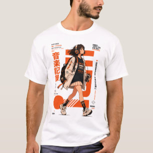 Camiseta Archivos de Neo Tokyo 002 - Techwear de Música Ani