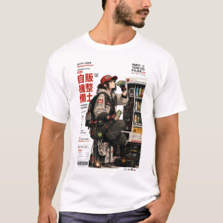 Camiseta Archivos de Neo Tokyo 004 -Anime Cyberpunk Ropa Te