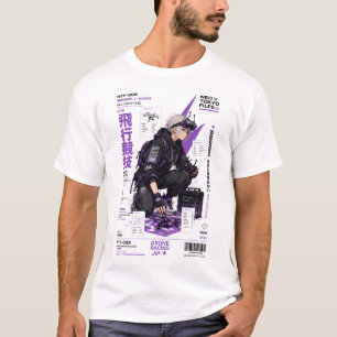 Camiseta Archivos de Neo Tokyo 009 – Techwear de Anime Cybe