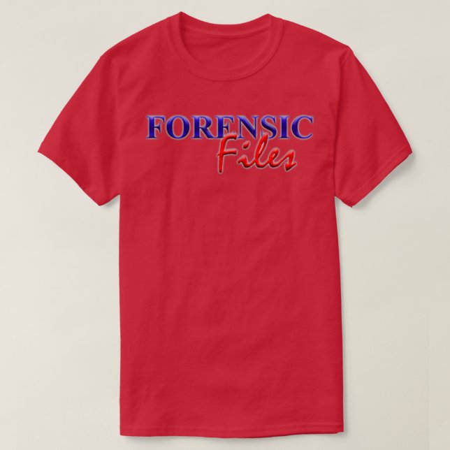Camiseta Archivos forenses de época (Diseño del anverso)