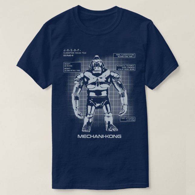 CAMISETA ARCHIVOS MECHANIKONG KAIJU (Diseño del anverso)