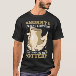 Camiseta Arcilla de Alfarería Divertida Escultura de Maceta