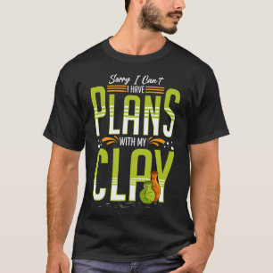 Camiseta Arcilla de alfarería Divertida escultura de maceta