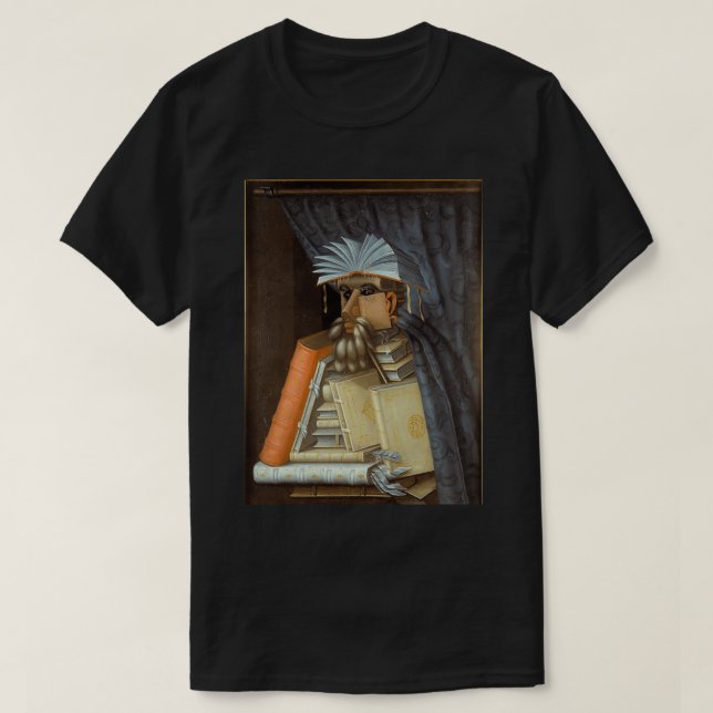 Camiseta Arcimboldo La Bibliotecaria (Diseño del anverso)