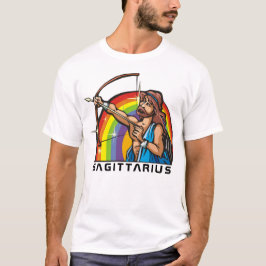 Camiseta Arco arco iris de los años 1980 con arquero sagita