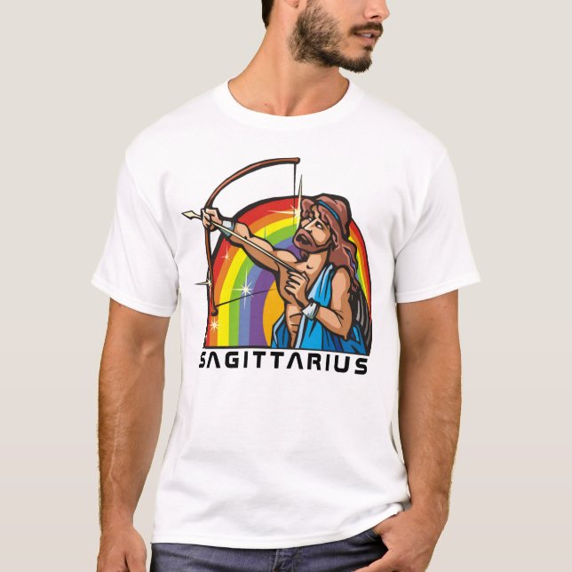Camiseta Arco arco iris de los años 1980 con arquero sagita (Anverso)