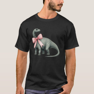 Camiseta Arco Coqueto Brontosaurio Dinosaurio Chica Mamá Ro