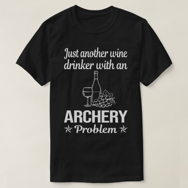 Camiseta Arco de arco con flecha de bebedores de vino diver (Diseño del anverso)