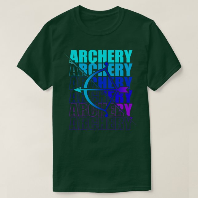 Camiseta Arco De Arco De Arco Deportivo Arco Flecha Y Bow 9 (Diseño del anverso)