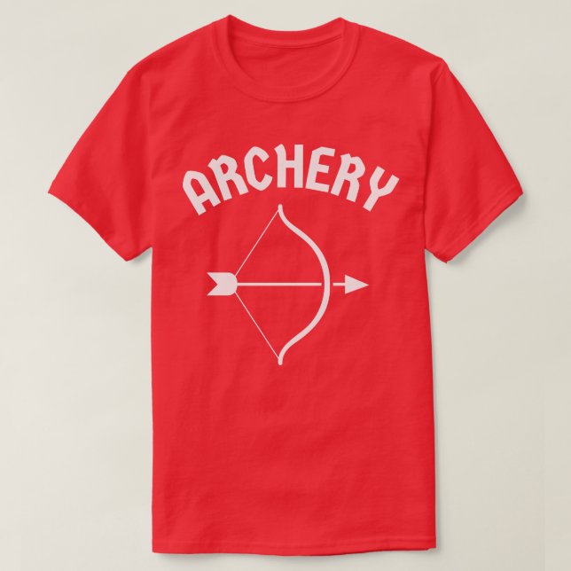 Camiseta Arco De Arco Sencillo Y Arquero De Flechas (Diseño del anverso)
