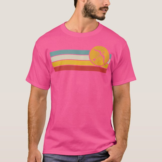 Camiseta Arco De Arco Y Flecha Estancamiento De Atardecer E (Anverso)