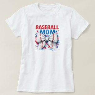 Camiseta Arco de béisbol vibrante MAMÁ - Día de juego adora