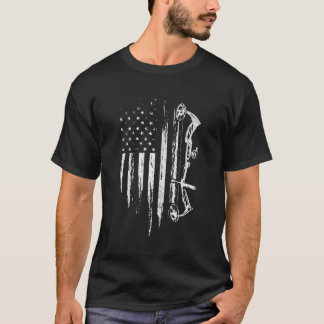 Camiseta Arco De Bote De La Bandera Estadounidense Para La